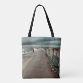 Lakeside Pier-fotografie Tote Bag (Achterkant)