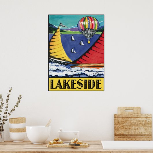 Lakeside-poster Poster (Keuken)