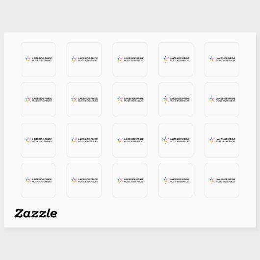 Lakeside Pride Square Stickers (Vel)
