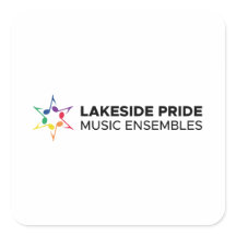 Lakeside Pride Square Stickers