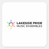 Lakeside Pride Square Stickers (Voorkant)