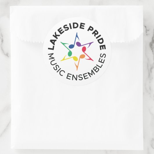 Lakeside Pride Sticker - Circle Design (Tas)