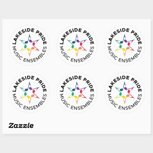 Lakeside Pride Sticker - Circle Design (Vel)