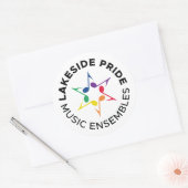 Lakeside Pride Sticker - Cirkelontwerp (Envelop)