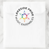 Lakeside Pride Sticker - Cirkelontwerp (Tas)