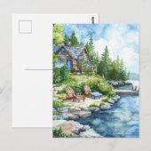 Lakeside Retreat Briefkaart (Voorkant / Achterkant)