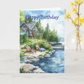 Lakeside Retreat Kaart (Gele Bloem)