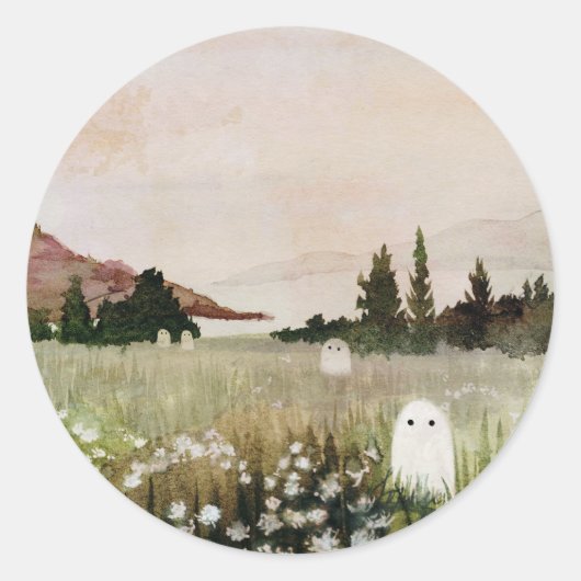 Lakeside Ronde Sticker (Voorkant)