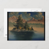 Lakeside Tranquility Painting Briefkaart (Voorkant / Achterkant)