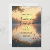 Lakeside Twilight Whispers bij het water Kaart (Voorkant)