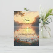 Lakeside Twilight Whispers bij het water Kaart (Staand voorkant)