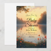 Lakeside Twilight Whispers bij het water Kaart (Voorkant / Achterkant)