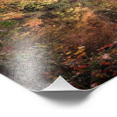 Lakeside uitzicht in het najaar foto afdruk (Hoek)