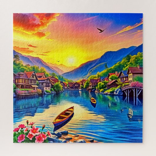 Lakeside Village Legpuzzel (Verticaal)