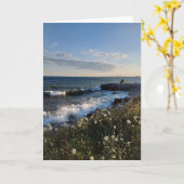 Lakeside Waves and Foamy Water Kaart (Gele Bloem)