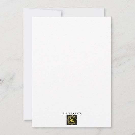 Lakeside Wedding Invitations Kaart (Achterkant)