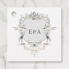 Lakeside Wedding Monogram Crest Bedankjes Labels