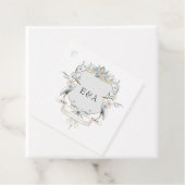 Lakeside Wedding Monogram Crest Bedankjes Labels (In situ)