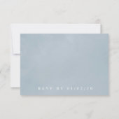 Lakeside Wedding Monogrammed Crest RSVP Kaartje (Achterkant)