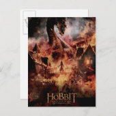 Laketown Ablaze met SMAUG™ en BARD DE BOWMAN™ Briefkaart (Voorkant / Achterkant)