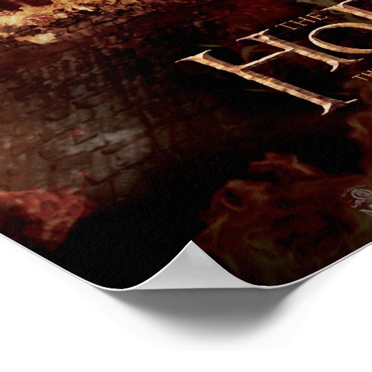 Laketown Ablaze met SMAUG™ en BARD DE BOWMAN™ Poster (Hoek)