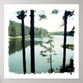 Lakeview Abstract Poster (Voorkant)