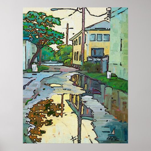 Lakeview Alley, New Orleans Art Poster (Voorkant)