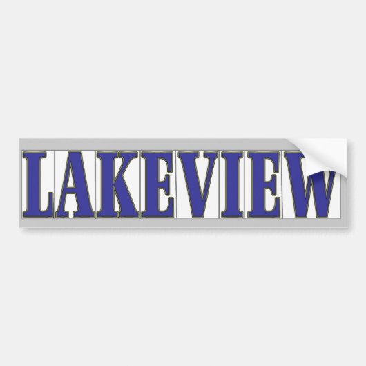 LAKEVIEW BUMPERSTICKER (Voorkant)