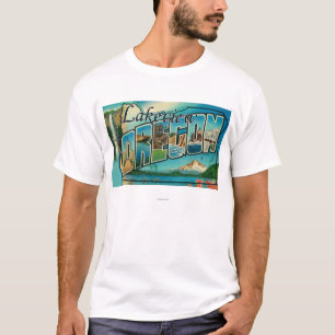 Lakeview, Oregon - Grote letterscènes T-shirt