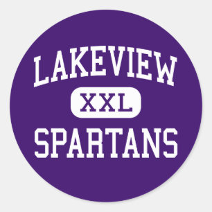 Lakeview - Spartanen - Junior - Battle Creek Ronde Sticker