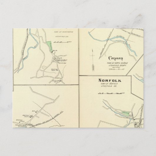 Lakeville, Norfolk, Salisbury Briefkaart (Voorkant)