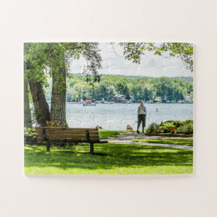 Lakeville NY Conesus Lake Overmaats Legpuzzel