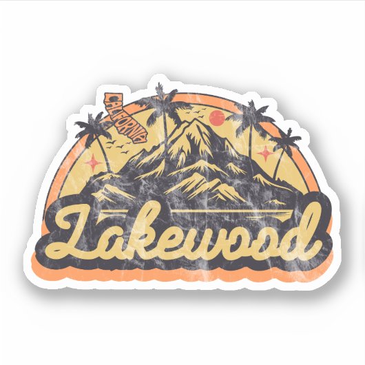 Lakewood, Californië Sticker (Voorkant)