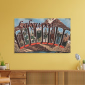 Lakewood, Colorado - Grote lettertjes Canvas Afdruk (Insitu (Woonkamer))
