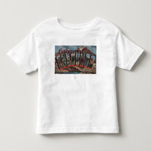 Lakewood, Colorado - Grote lettertjes Kinder Shirts