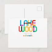 Lakewood Colorado Mid Century, Pop Art, Briefkaart (Voorkant / Achterkant)