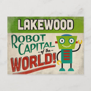 Lakewood Colorado Robot - Funny Briefkaart