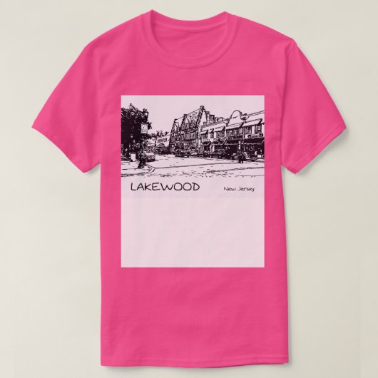 Lakewood New Jersey T-shirt (Design voorkant)
