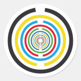 Lakhovsky vitality disk, MWO Tesla antenne, scalar Ronde Sticker