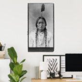 Lakota American Indian Chief Sitting Bull Poster (Thuiskantoor)