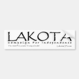 Lakota Campaign Fot Independence Bumpersticker