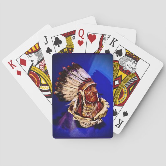 "Lakota Chief" Klassieke Speelkaarten (Achterkant)