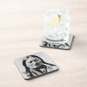 Lakota Chief Surrender: Sitting Bull Fort Buford Bier Onderzetter (Rechterzijde)