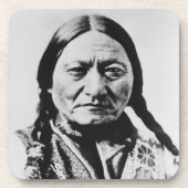 Lakota Chief Surrender: Sitting Bull Fort Buford Bier Onderzetter (Voorkant)