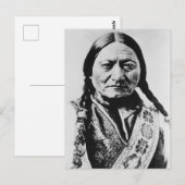 Lakota Chief Surrender: Sitting Bull Fort Buford Briefkaart (Voorkant / Achterkant)