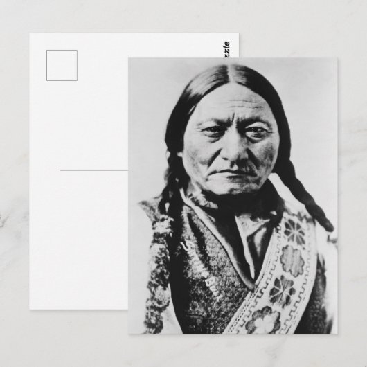 Lakota Chief Surrender: Sitting Bull Fort Buford Briefkaart (Voorkant / Achterkant)