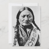 Lakota Chief Surrender: Sitting Bull Fort Buford Feestdagenkaart (Voorkant)