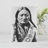 Lakota Chief Surrender: Sitting Bull Fort Buford Feestdagenkaart (Staand voorkant)