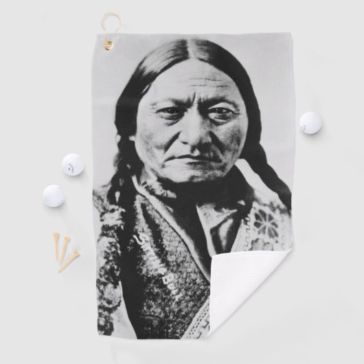 Lakota Chief Surrender: Sitting Bull Fort Buford Golfhanddoek (Insitu)