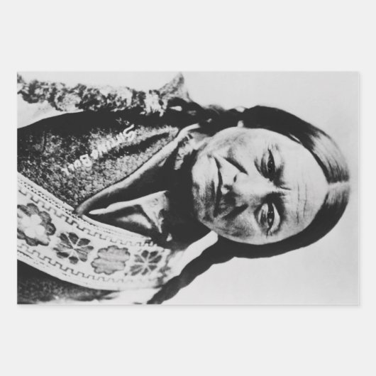 Lakota Chief Surrender: Sitting Bull Fort Buford Inpakpapier Vel (Voorkant)